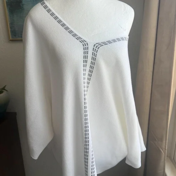 Liquid Batwing Knit Tunic Top Indie Sleaze Boho Chic Fairy Grunge Downtown Girl - Picture 3 of 8